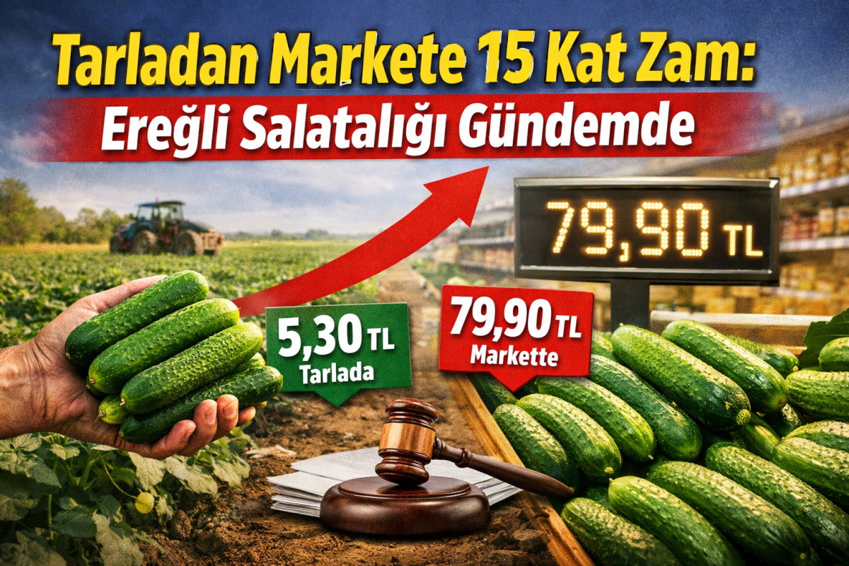 TARLADAN MARKETE 15 KAT ZAM; EREĞLİ SALATALIĞI GÜNDEMDE 
